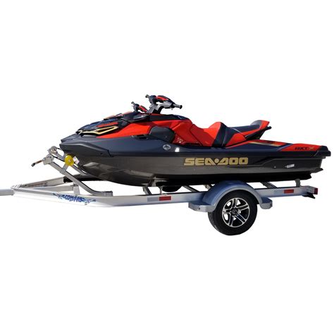 Witchcraft double personal watercraft trailer with tilt mechanism